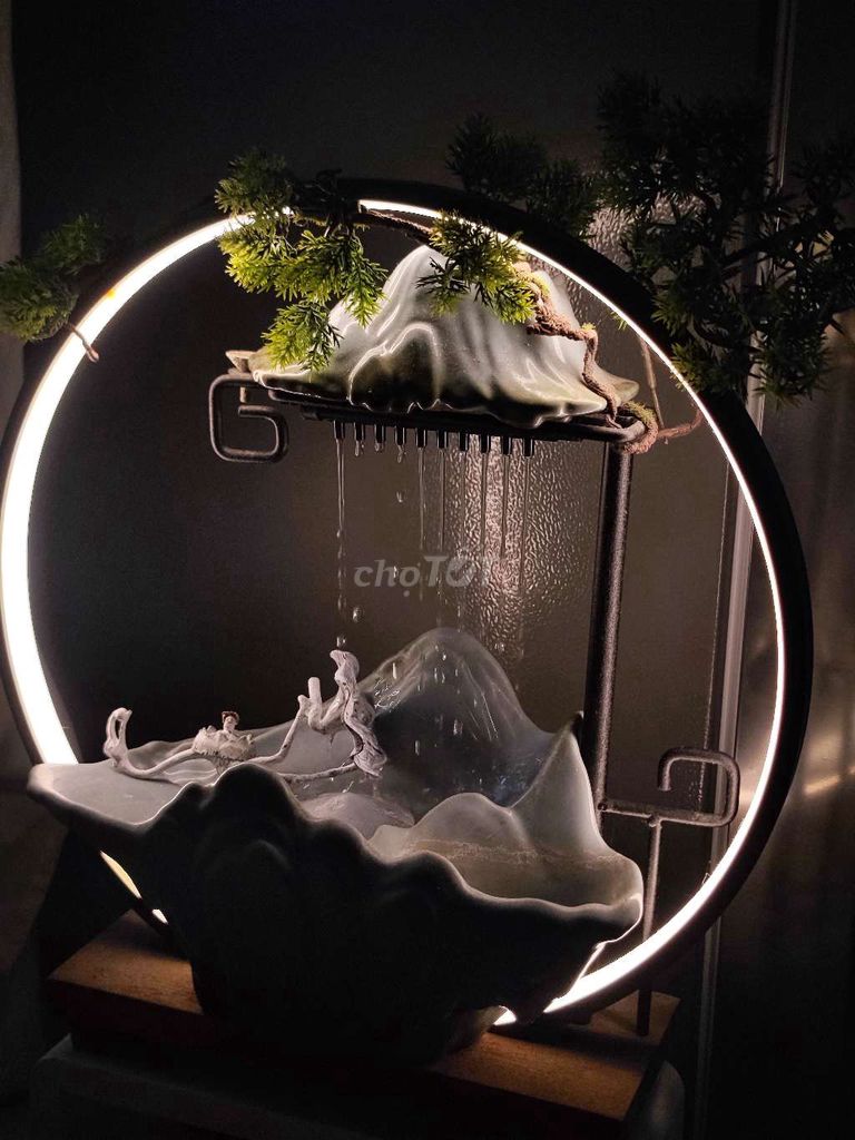 Hòn non bộ Thác nước Gốm sứ. Mua bán Cây cảnh, đồ trang trí tại Quận Bình Thạnh Tp Hồ Chí Minh được đăng bởi Tommy Nguyen hình 1