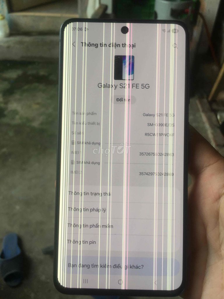 Samsung S21 FE 5G 6GB/128GB Đen. Mua bán Điện thoại tại Huyện Vĩnh Thạnh Cần Thơ được đăng bởi Vitinu hình 1