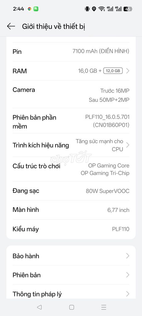 OnePlus Ace 5 Ultra 256GB Đen 98%. Mua bán Điện thoại tại Quận Liên Chiểu Đà Nẵng được đăng bởi Hai Nguyen hình 1