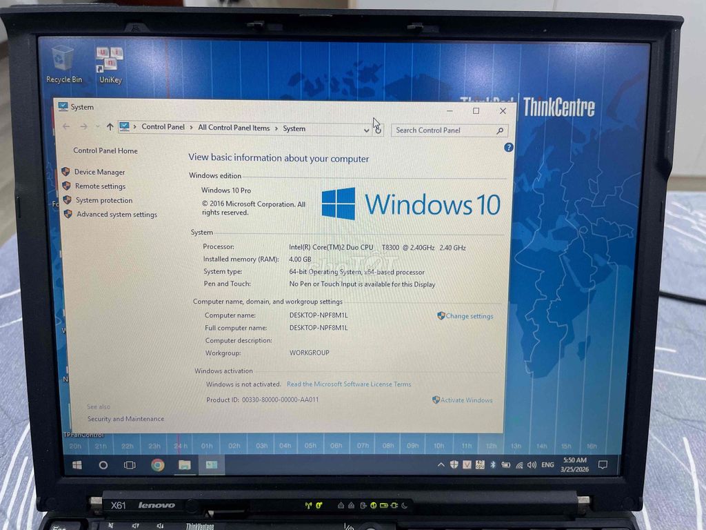 IBM ThinkPad X61 T8300 4GB sưu tầm còn đẹp.. Mua bán Laptop tại Quận Hoàng Mai Hà Nội được đăng bởi Vu hình 1
