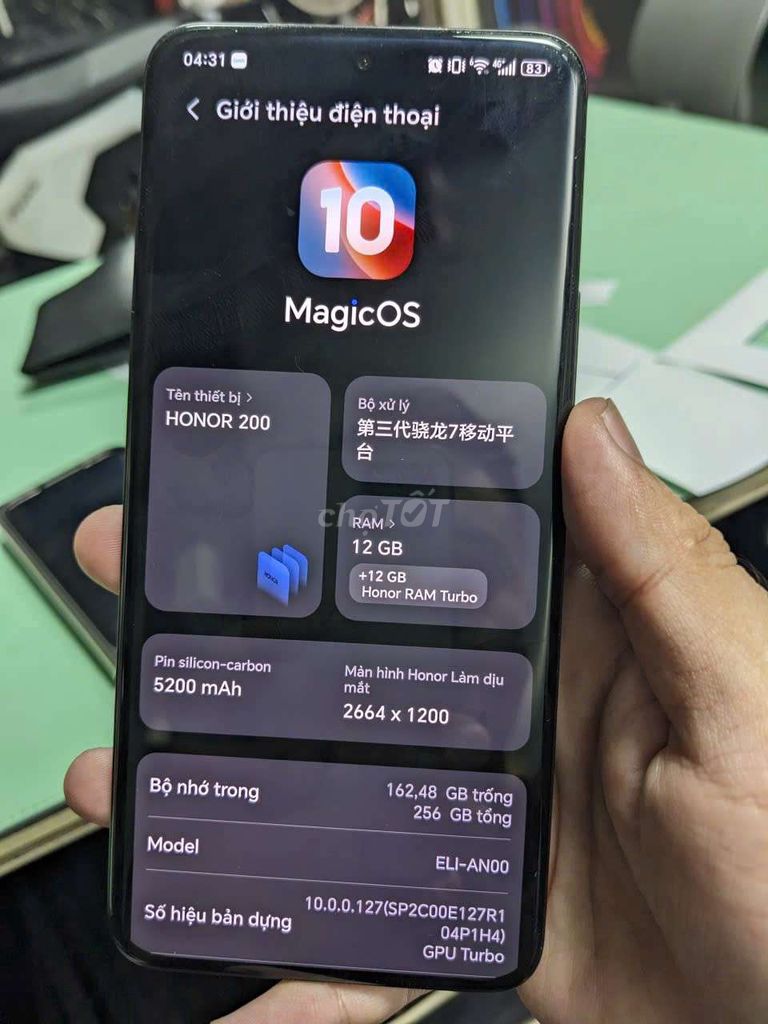 Honor 200 256GB Đen. Mua bán Điện thoại tại Thành phố Vũng Tàu Bà Rịa - Vũng Tàu được đăng bởi Mèo hình 1