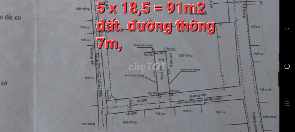 Bán 92m2 thồ cư, đường An Phú Đông 12, An P Đông Q12