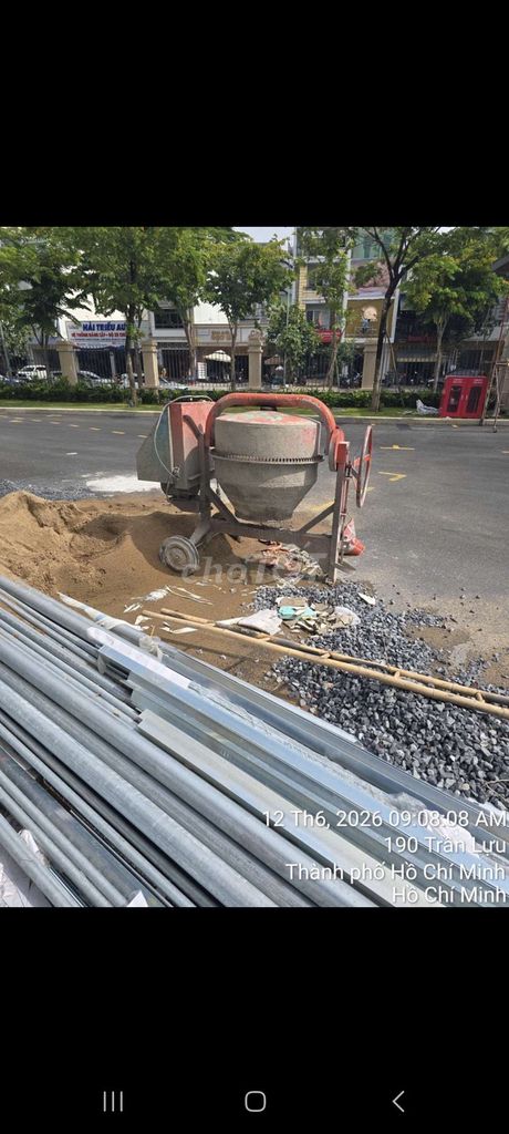 Cối trộn beton 1 bao. thùng dầy, motor 2HP. Mua bán Đồ chuyên dụng, Giống nuôi trồng tại Huyện Nhà Bè Tp Hồ Chí Minh được đăng bởi a Điền hình 1