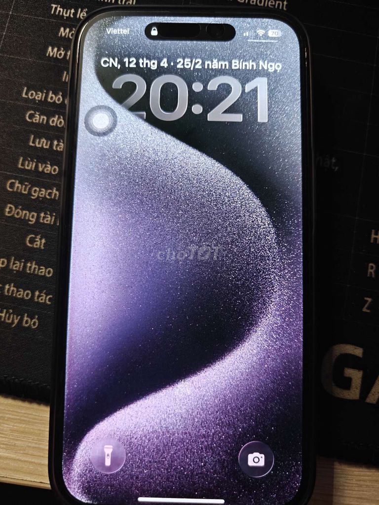 iPhone 15 Pro 256GB Đen Đã qua sử dụng. Mua bán Điện thoại tại Huyện Cần Giuộc Long An được đăng bởi phamsynz hình 1