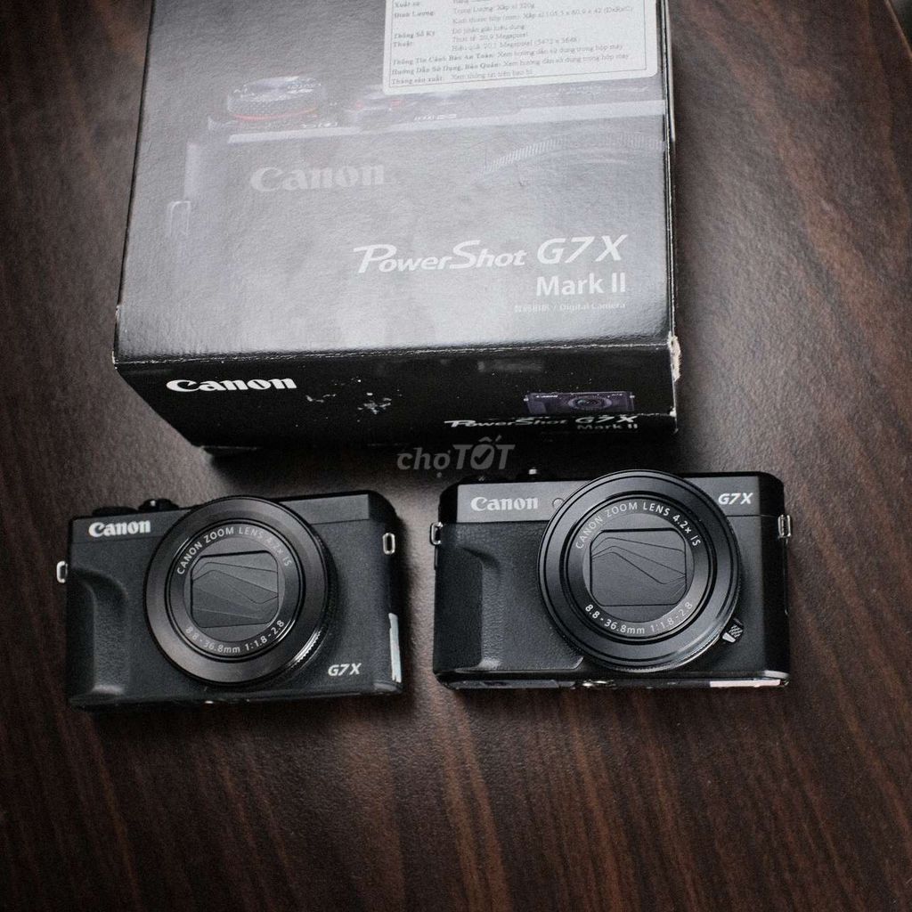 Canon G7x mark ii, G7x mark iii