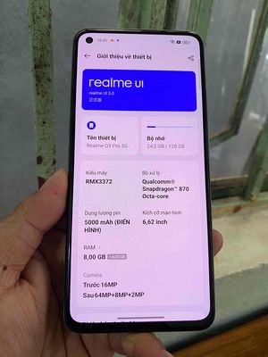 Realme Q5 Pro 5G 128GB 99% nguyên rin, pin lâu