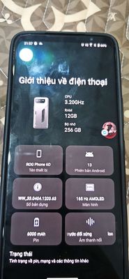 Rog phone 6D 12/256 nứt nhẹ góc kính lưng. Mua bán Điện thoại tại Quận Bình Tân Tp Hồ Chí Minh được đăng bởi huỳnh công trung dũng
