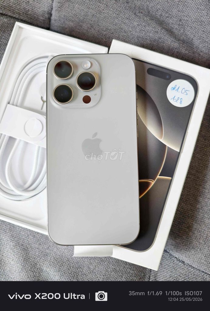 IPHONE 16 PRO 128 VN ZIN NGUYÊN BẢN - PIN 100%. Mua bán Điện thoại tại Quận 7 Tp Hồ Chí Minh được đăng bởi Bình April hình 1