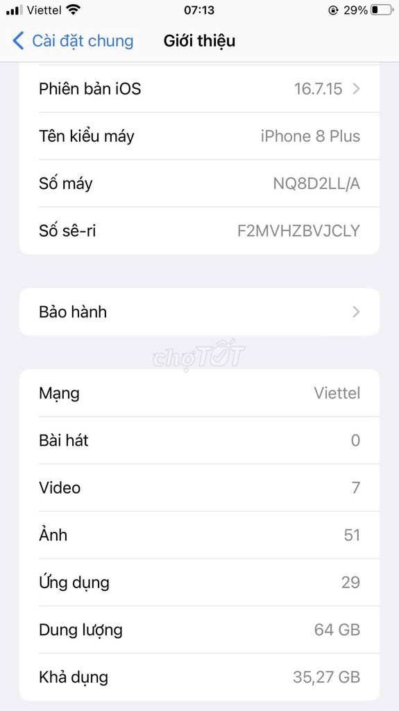 Apple iPhone 8 Plus 64G. Mua bán Điện thoại tại Quận Hải An Hải Phòng được đăng bởi Tony Hoàng  hình 1