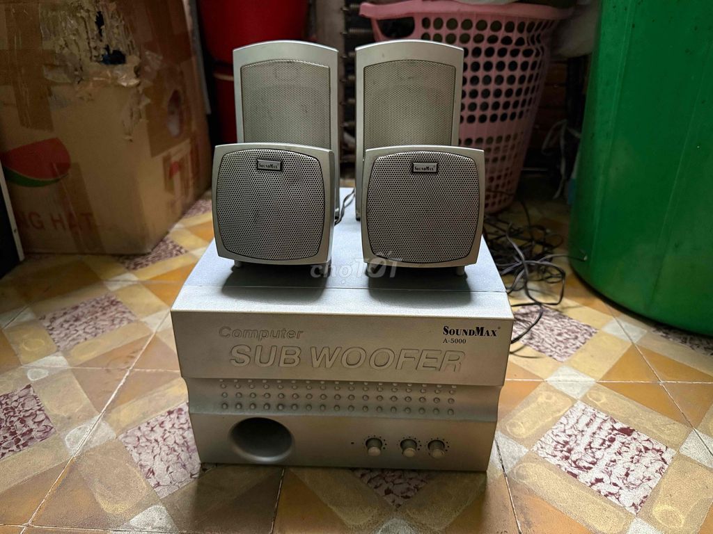 Loa máy tính SoundMax A5000 4.1 màu bạc. Mua bán Tivi, Âm thanh tại Quận 10 Tp Hồ Chí Minh được đăng bởi Minh Triết hình 1