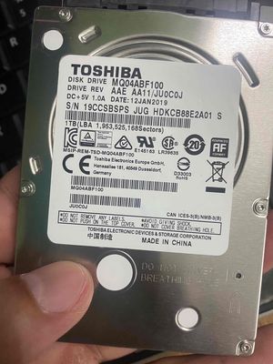 Ổ cứng Toshiba 500G slim zin Good 100% 7200rpm. Mua bán Linh kiện (RAM, Card...) tại Quận 1 Tp Hồ Chí Minh được đăng bởi Nguyễn