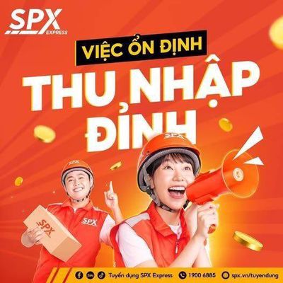 📢 SPX NGHĨA ĐÀN TUYỂN SHIPPER 12–20 TRIỆU/THÁNG📢