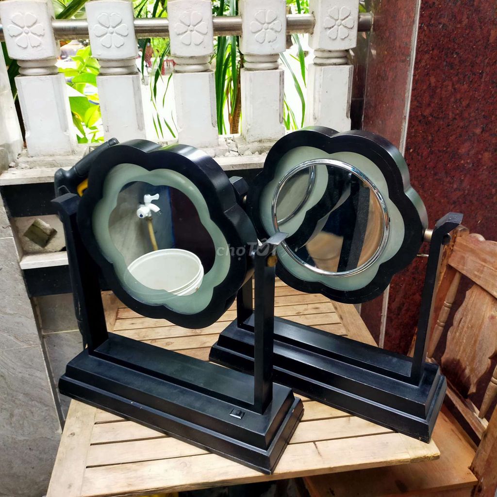 Gương trang điểm Gỗ Đen Hoa mai 45x43cm. Mua bán Nội thất, đồ gia dụng khác tại Quận Liên Chiểu Đà Nẵng được đăng bởi Loa Quyền chuyên bộ tứ  hình 1