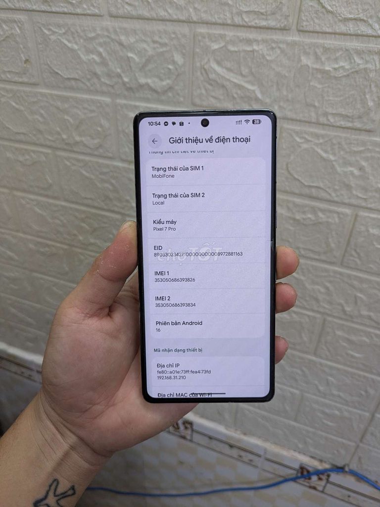 Google Pixel 7 Pro 128GB. Mua bán Điện thoại tại Quận 10 Tp Hồ Chí Minh được đăng bởi Mua Bán Trao Đỗi DT hình 1