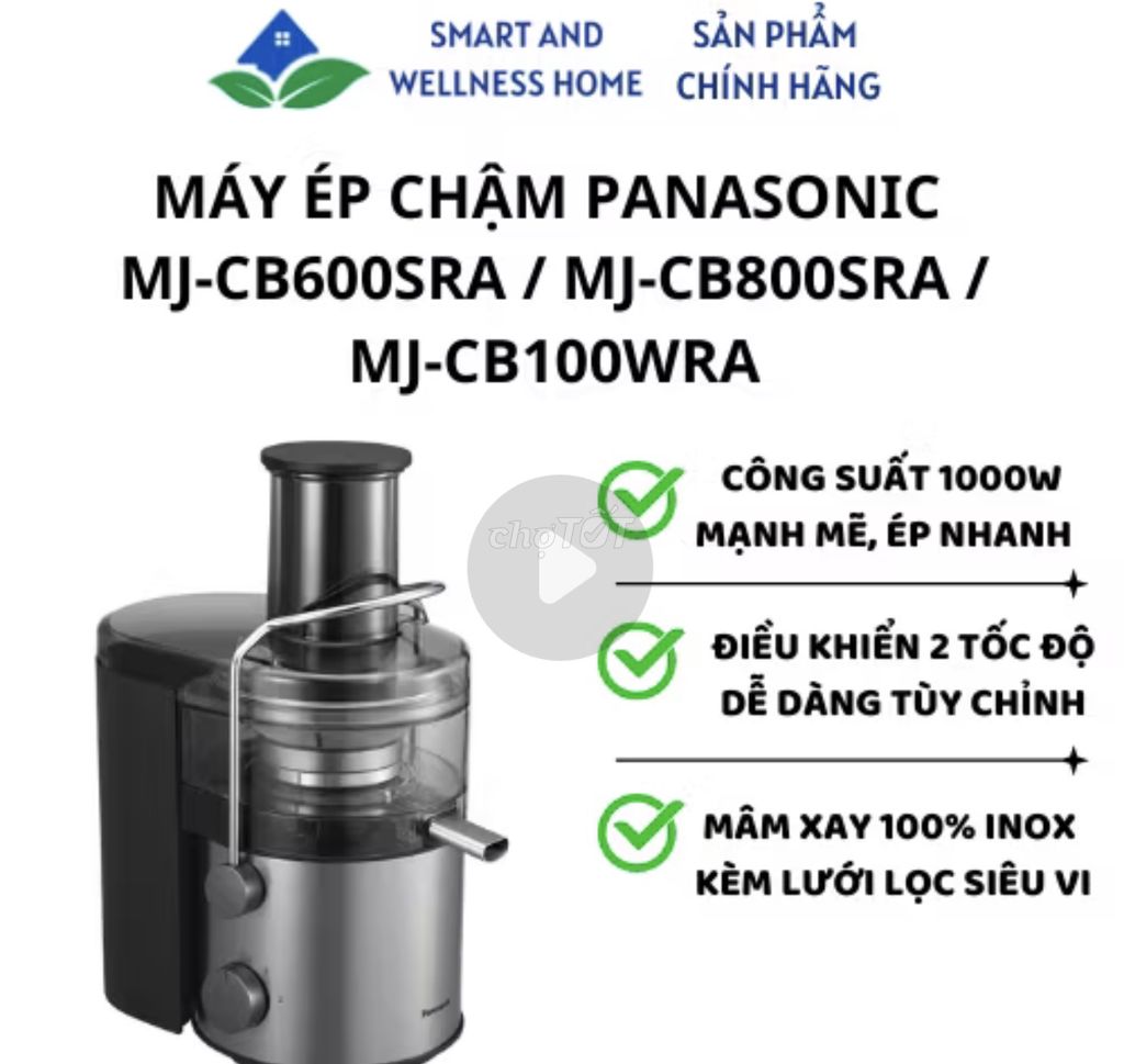 Máy ép trái cây Panasonic MJ-CB600SRA. Mua bán Bếp, lò, đồ điện nhà bếp tại Thành phố Bà Rịa Bà Rịa - Vũng Tàu được đăng bởi Thuỷ Tiên hình 1