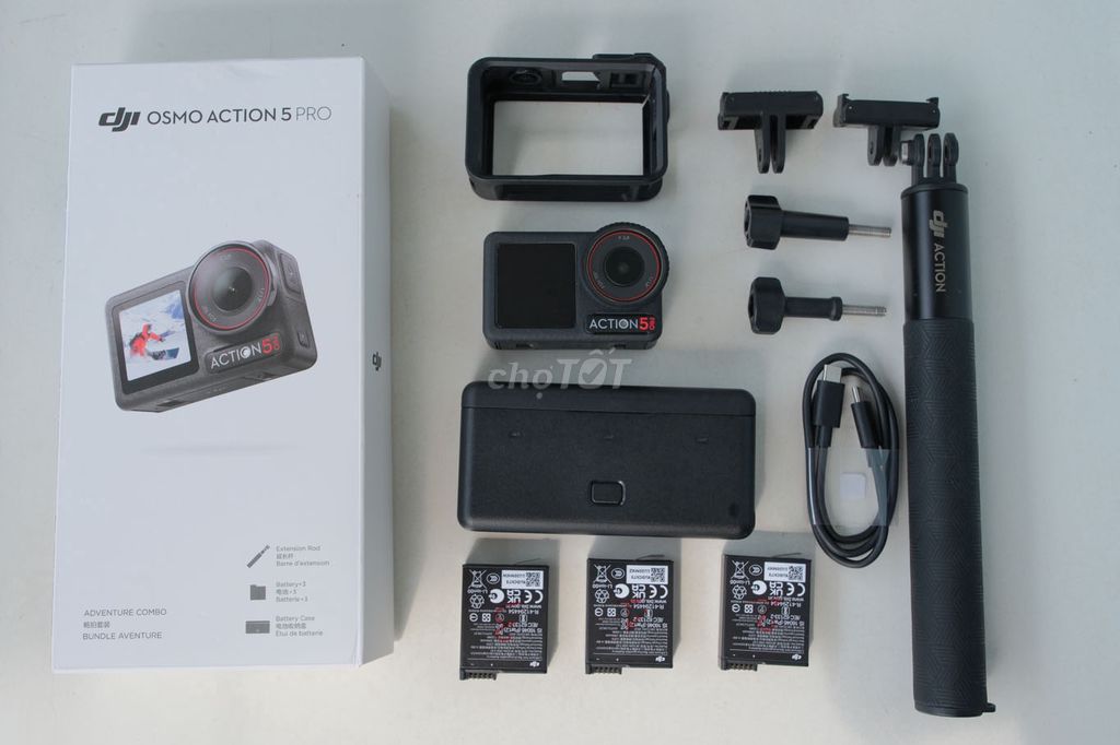 DJI Action 5 Pro Adventure Combo Fullbox bh 8/2026. Mua bán Máy ảnh, Máy quay tại Huyện Bình Chánh Tp Hồ Chí Minh được đăng bởi TRAN TAN hình 1