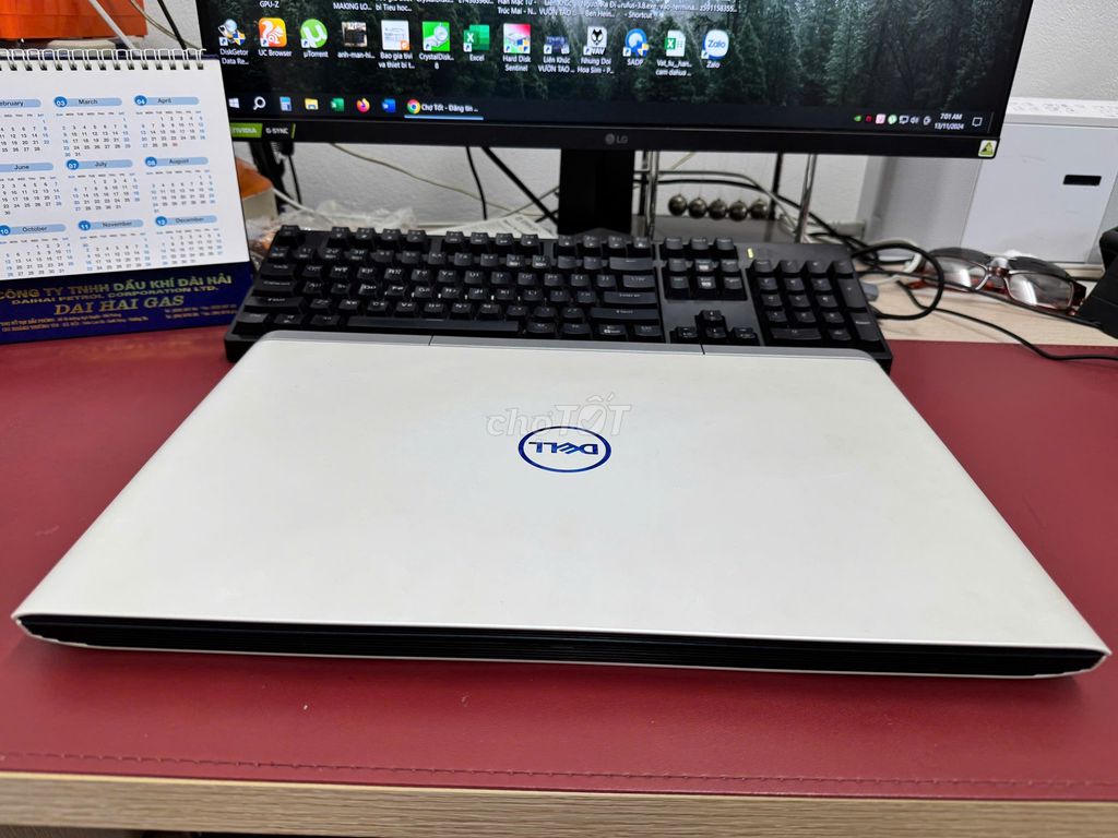 Dell G7 i5-8300H, RAM 16GB,256GB+1TB, VGA 1060 6GB