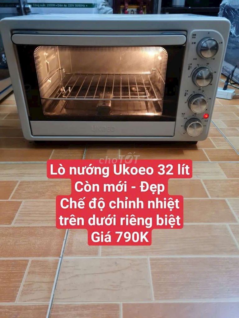 Thanh lý Lò nướng UKOEO 80L RẤT TO
CÒN MỚI - ĐẸp