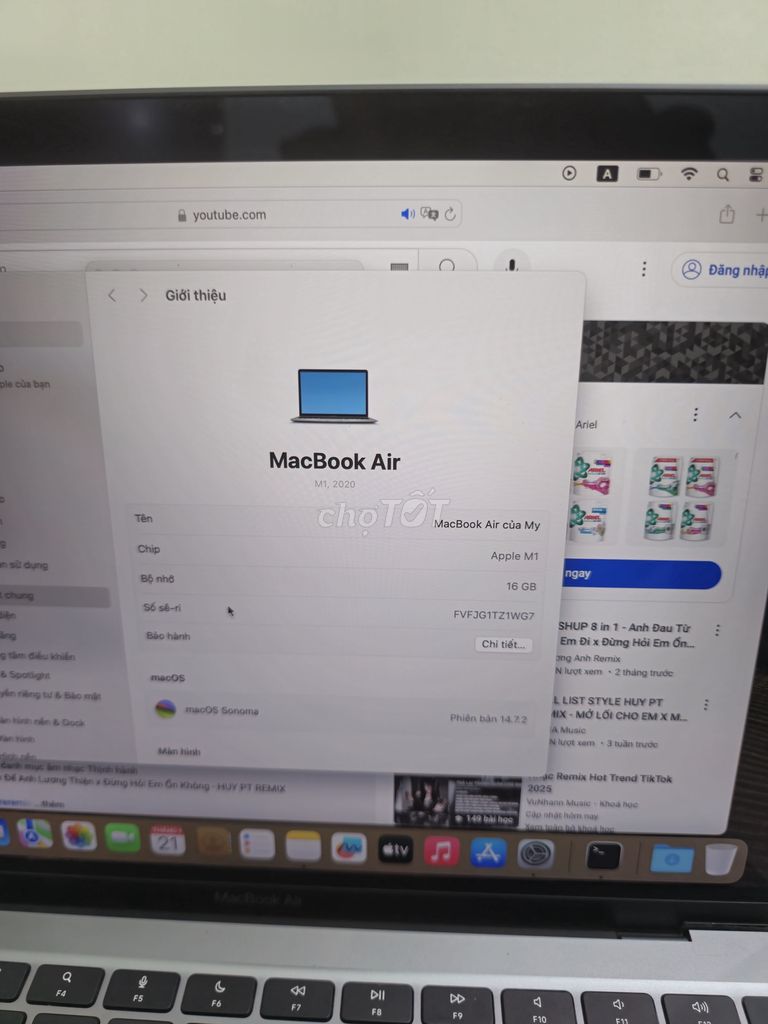 Bán macbook air M1