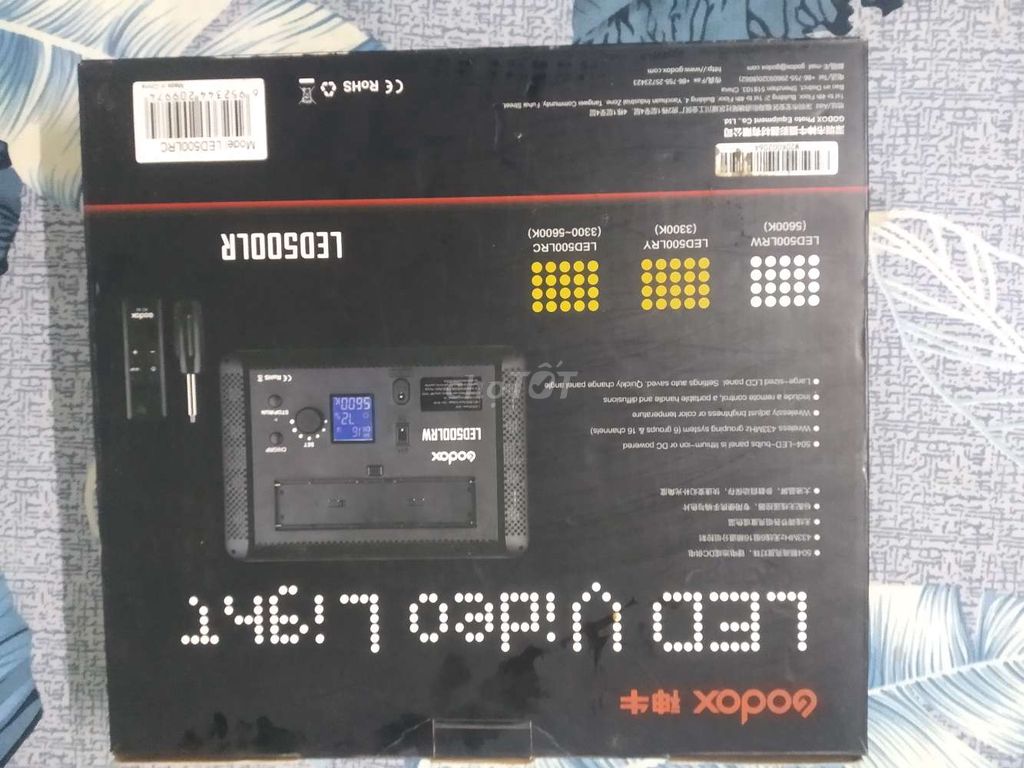 Đèn LED Godox 500RL Đen. Mua bán Đèn tại Thành phố Trà Vinh Trà Vinh được đăng bởi Nguyen Phong hình 1
