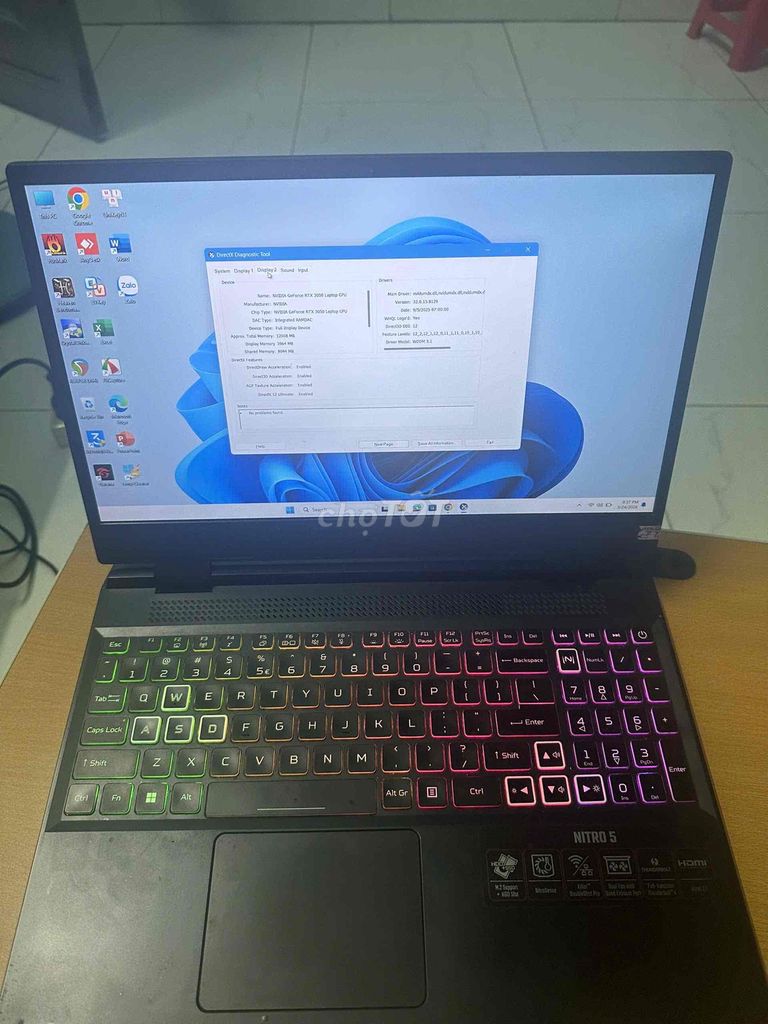 acer tiger i5-12500h/rtx3050/ram16gb. Mua bán Laptop tại Thành phố Thủ Đức Tp Hồ Chí Minh được đăng bởi Trí Nguyễn hình 1