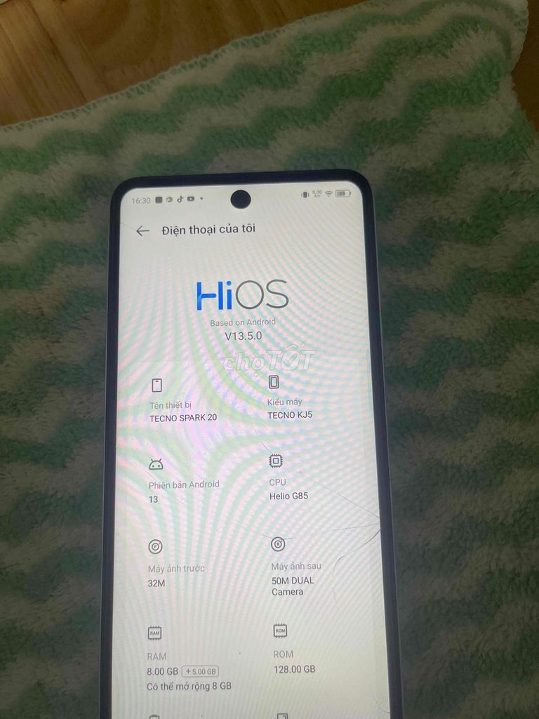 Tecno Spark 20 8GB/128GB. Mua bán Điện thoại tại Thành phố Thủ Đức Tp Hồ Chí Minh được đăng bởi pe pe hình 1
