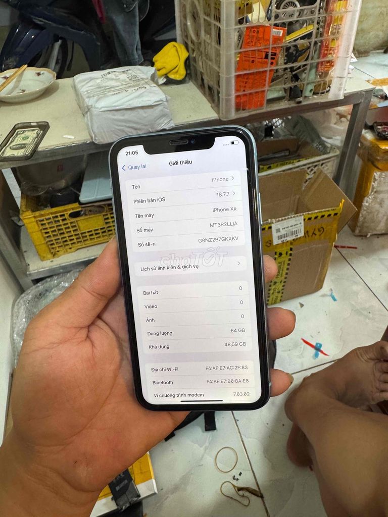 iPhone xr 64g full face id pin 100. Mua bán Điện thoại tại Thành phố Vị Thanh Hậu Giang được đăng bởi máy củ giá tốt  hình 1