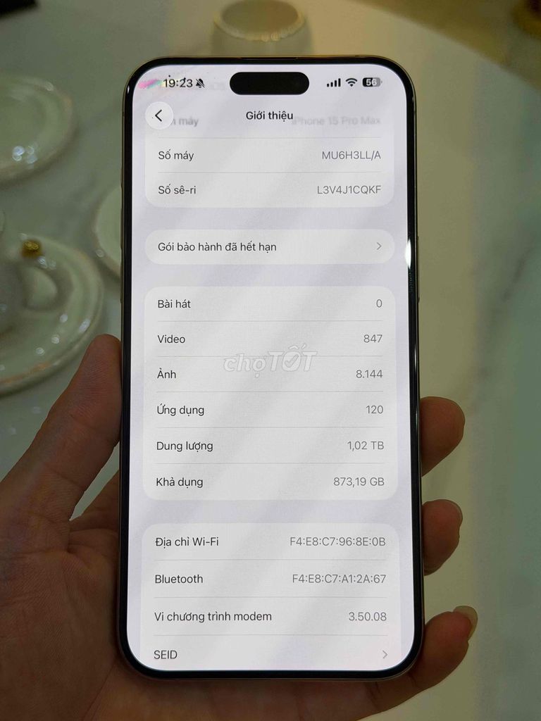 Apple iPhone 15 Pro Max 1TB Titan tự nhiên. Mua bán Điện thoại tại Quận Hoàng Mai Hà Nội được đăng bởi Quang hình 1