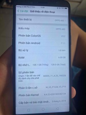 oppo A83 6/128 gb còn dùng tốt. Mua bán Điện thoại tại Thành phố Thủ Đức Tp Hồ Chí Minh được đăng bởi Hữu Ngọc