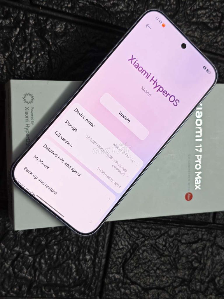 Xiaomi 17 Pro Max 16GB/512GB Tím 99%. Mua bán Điện thoại tại Quận Gò Vấp Tp Hồ Chí Minh được đăng bởi Minh hình 1
