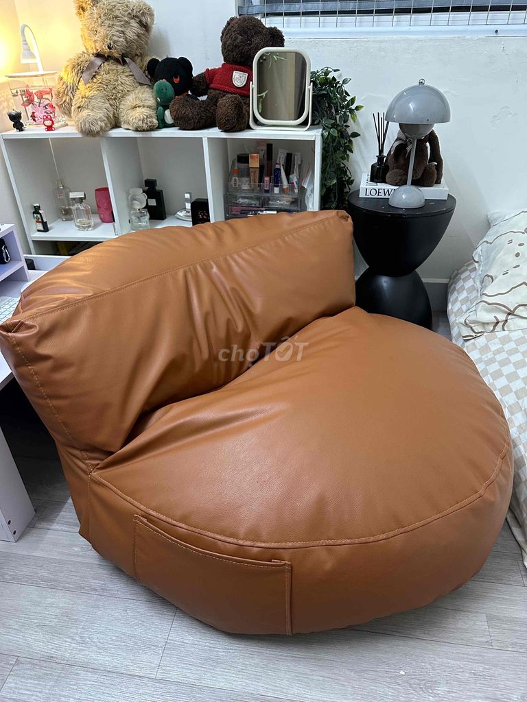 Sofa đơn lười, da mềm, màu siêu đẹp