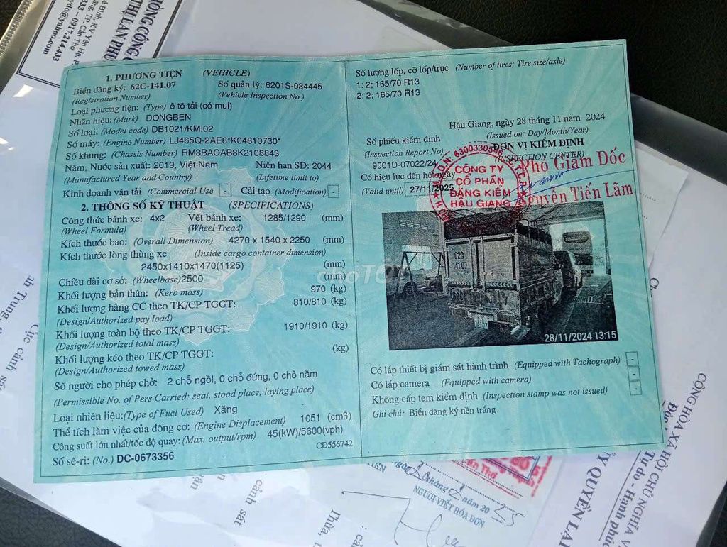 BÁN Gấp Dongben 810kg đời 2019 thùng bạt 2m5. Mua bán Xe tải, xe ben tại Thành phố Thuận An Bình Dương được đăng bởi Xe tải Bình Dương hình 2