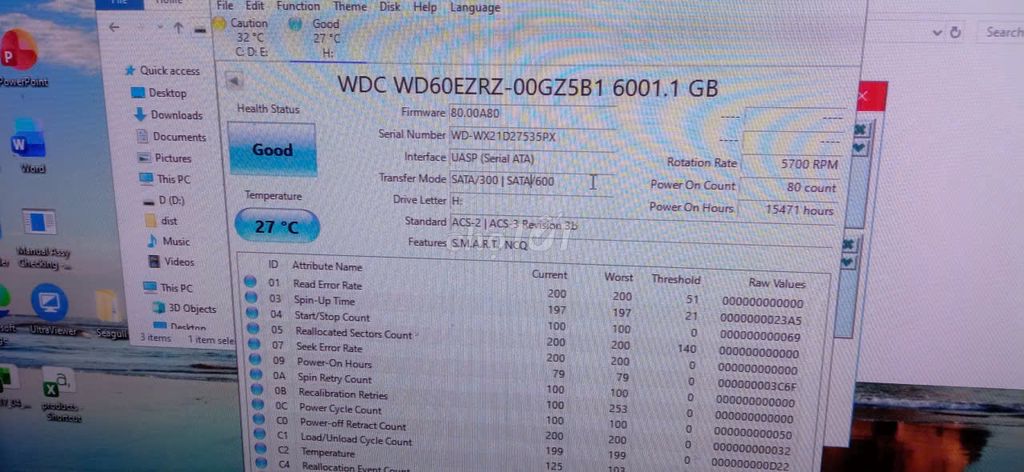 Ổ cứng HDD WD WD60EZRZ 6TB Xanh. Mua bán Linh kiện (RAM, Card...) tại Thành phố Biên Hòa Đồng Nai được đăng bởi trangld hình 1