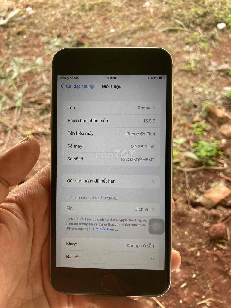 Apple iPhone 6s Plus Bạc Mất vân tay. Mua bán Điện thoại tại Thành phố Pleiku Gia Lai được đăng bởi bobo hình 1