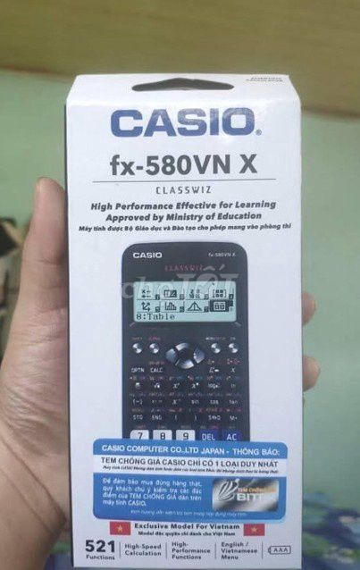Máy tính Casio 580 100% mới bảo hành 1 đổi 1. Mua bán Đồ dùng văn phòng tại Quận Tân Bình Tp Hồ Chí Minh được đăng bởi Cửa hàng Casio  hình 1