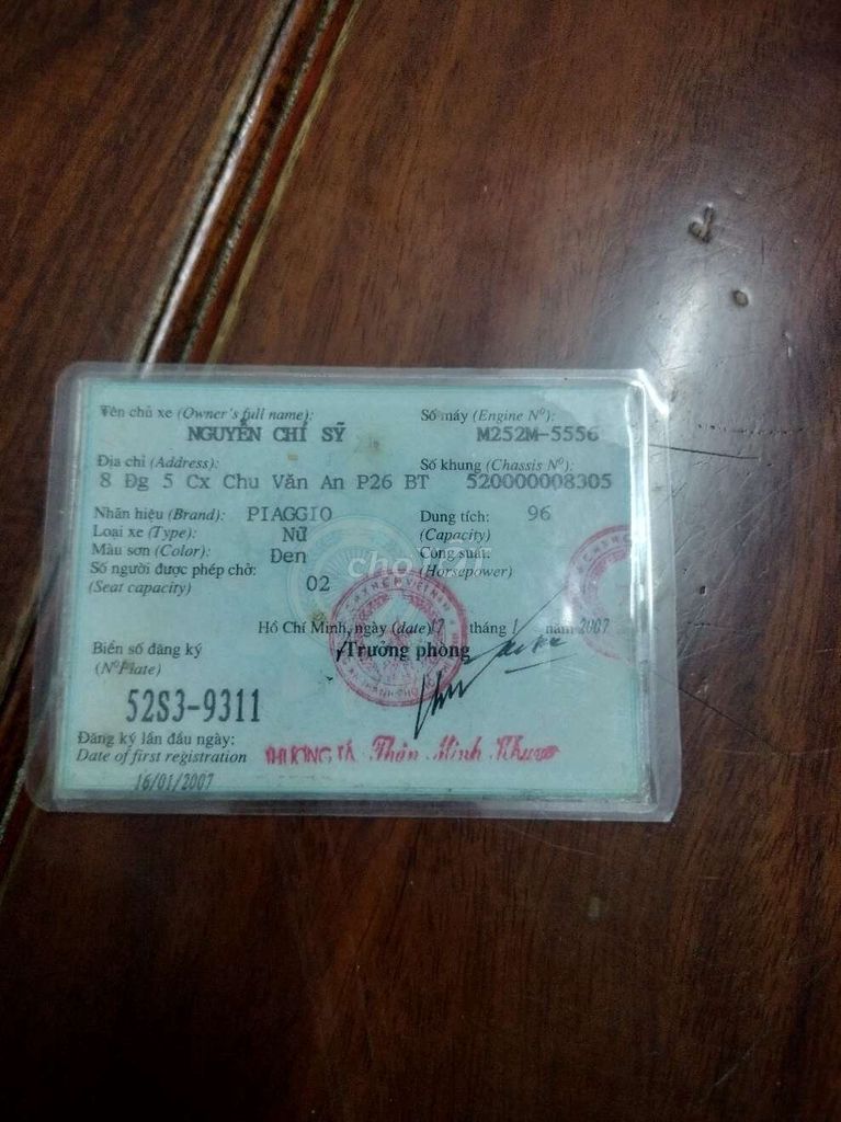 Piaggio zip có giấy máy êm. Mua bán Xe máy tại Huyện Hóc Môn Tp Hồ Chí Minh được đăng bởi A Tuấn hình 3