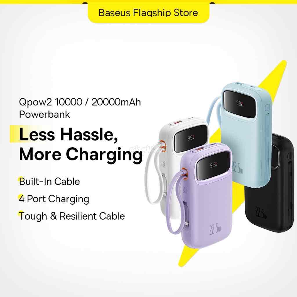 Pin Sạc Dự Phòng Baseus Qpow2 [22.5w - 20.000mah]