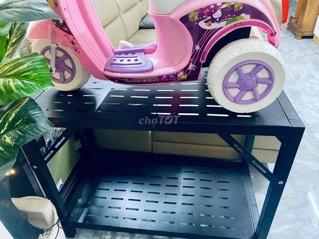 Kệ sắt hộp 2 tầng Đen 1m x 50cm x 90cm. Mua bán Tủ, kệ gia đình tại Quận Gò Vấp Tp Hồ Chí Minh được đăng bởi Mr Anh hình 1