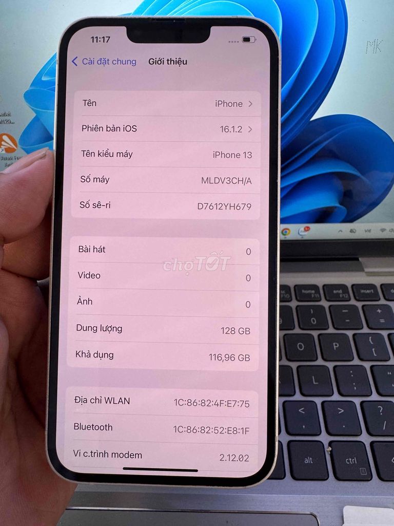 iPhone 13 128GB Trắng 98%. Mua bán Điện thoại tại Quận 6 Tp Hồ Chí Minh được đăng bởi QUỐC THIÊN BÁN GÓP 0 ĐỒNG  hình 1