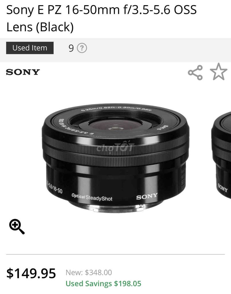 SONY E PZ 16-50MM F3.5-5.6 (KIT) ĐEN