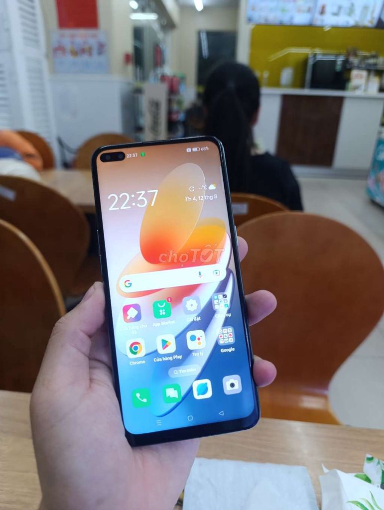 Oppo Reno 4 128GB Xanh Android 12. Mua bán Điện thoại tại Quận 11 Tp Hồ Chí Minh được đăng bởi phi long mobile hình 1