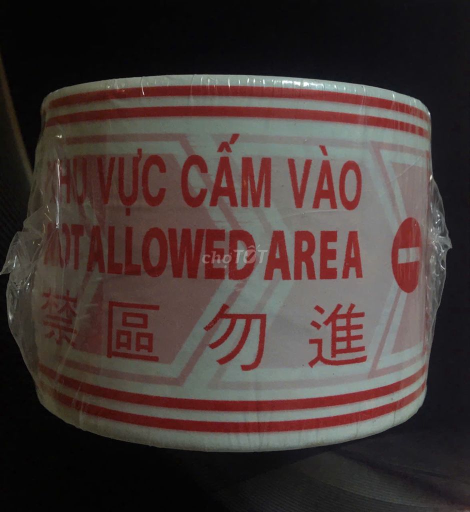 Băng keo cảnh báo Đỏ Trắng. Mua bán Đồ chuyên dụng, Giống nuôi trồng tại Quận Thốt Nốt Cần Thơ được đăng bởi Chót Thái hình 1