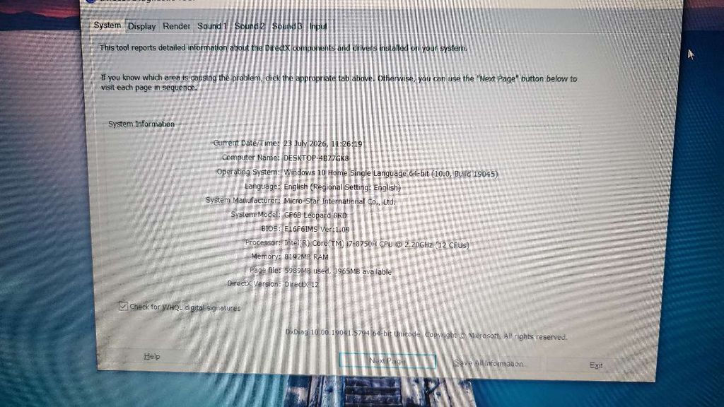 MSI GP63 Leopard i7 8750H 8GB/128GB SSD+500GB. Mua bán Laptop tại Quận Tân Bình Tp Hồ Chí Minh được đăng bởi nguyen ngọc hình 1