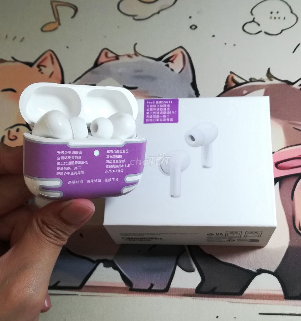 Tai nghe Bluetooth PRO 3 Chip 1563E, Bass Đầm. Mua bán Tivi, Âm thanh tại Quận 12 Tp Hồ Chí Minh được đăng bởi Hải Audio Store hình 1