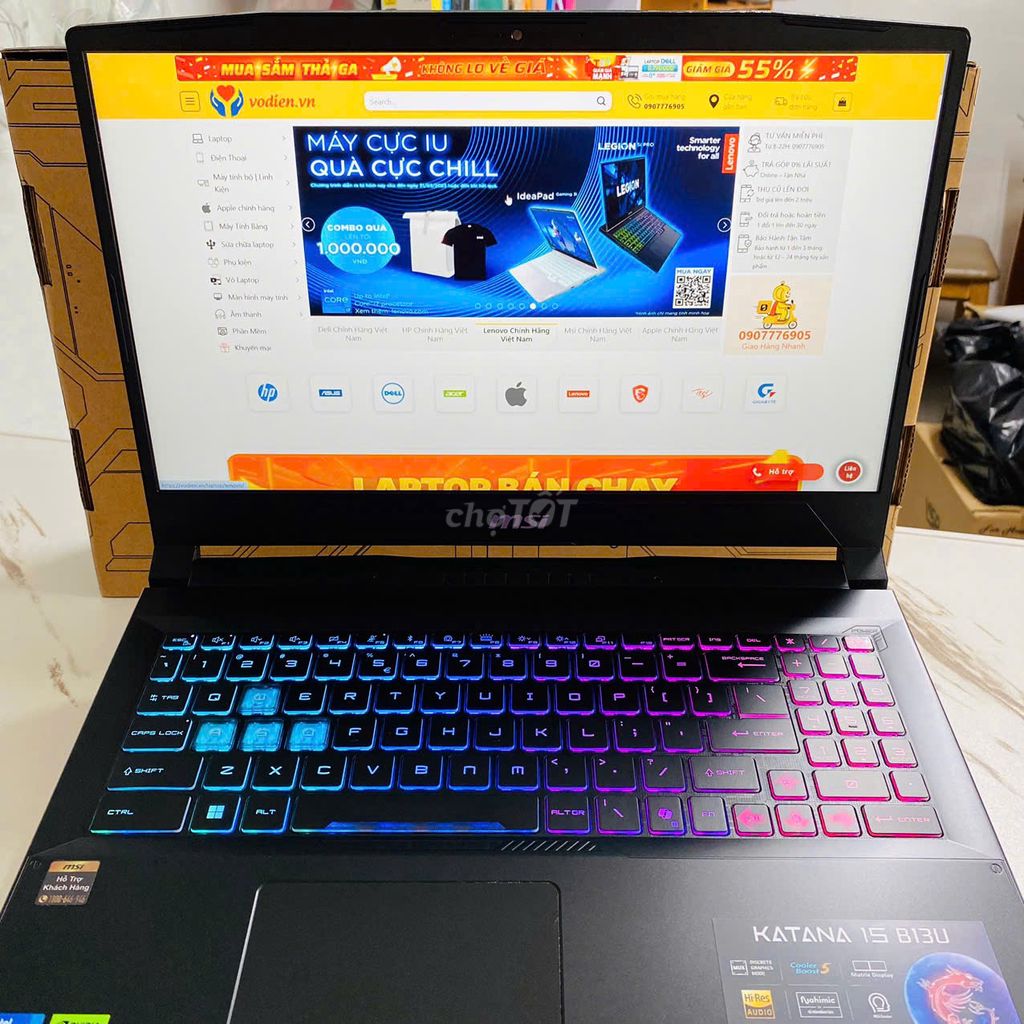 MSI Gaming Katana B13UDXK i5-13420H 16/512 RTX3050. Mua bán Laptop tại Quận Ninh Kiều Cần Thơ được đăng bởi Võ Diện hình 1