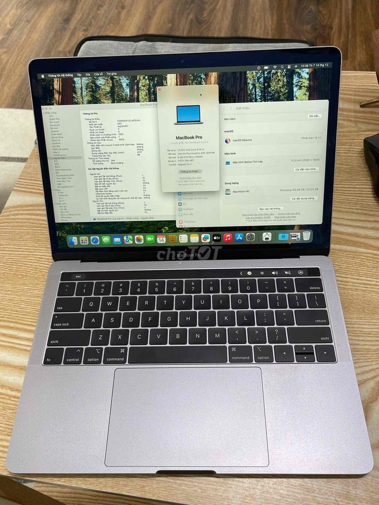 Macbook Pro 2019 13 inch Touchbar i5/8/128 mỹ