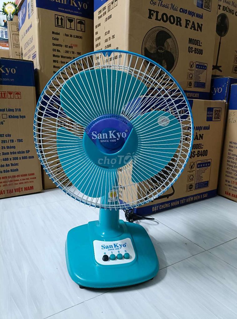Quạt bàn Sankyo B3 Xanh Dương Nhựa cao cấp. Mua bán Quạt tại Thành phố Rạch Giá Kiên Giang được đăng bởi MÍT 68 hình 1
