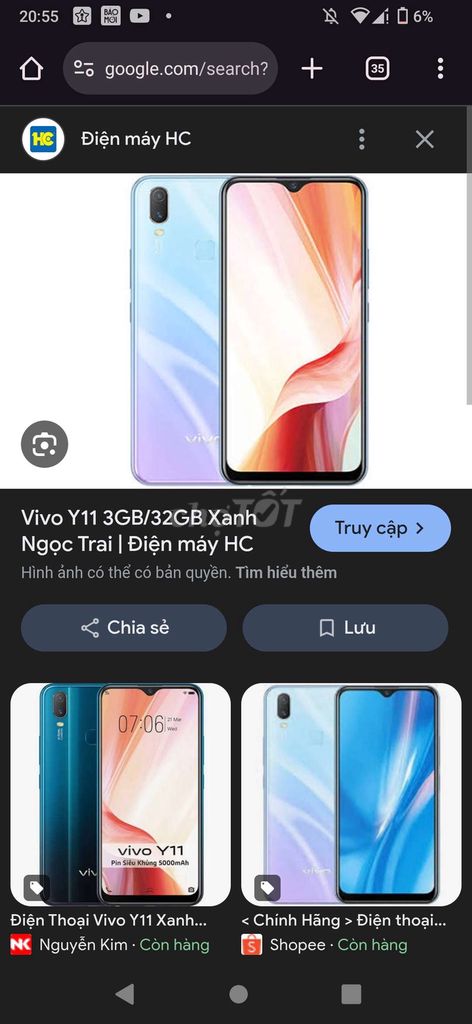 Màn hình 6,5'' BÁN ĐT VIVO Y11 PIN TRÂU 2 SIM ĐẸP. Mua bán Phụ kiện (Màn hình, Chuột...) tại Huyện Kim Bảng Hà Nam được đăng bởi Trần Văn Kiên hình 1