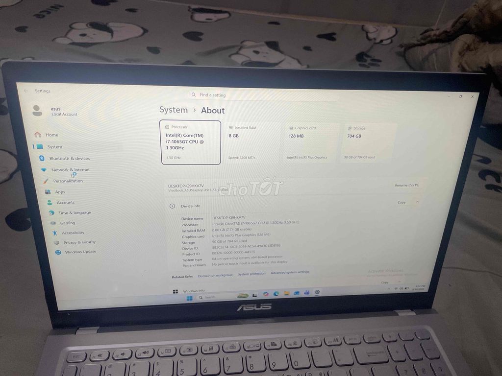 Asus Vivobook i7 1065g7 ram 8gb ssd 256 hdd 1T. Mua bán Laptop tại Quận 11 Tp Hồ Chí Minh được đăng bởi lâm hình 1