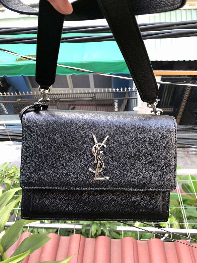 Túi đeo chéo nữ hiệu YSL của Pháp da thật, có code